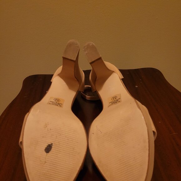 Tan 4" Block Heel Sandals - Picture 2 of 7